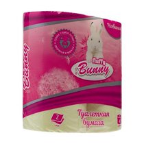 Туалетная бумага Fluffy Bunny Eco 2сл. 4 рул. желтая 1/12