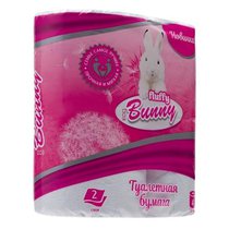 Туалетная бумага Fluffy Bunny Eco 2сл. 4 рул. белая 1/12