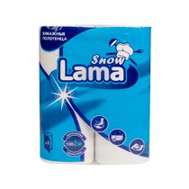 Бумажные полотенца Snow Lama 2сл. 2 рул. белые 1/12